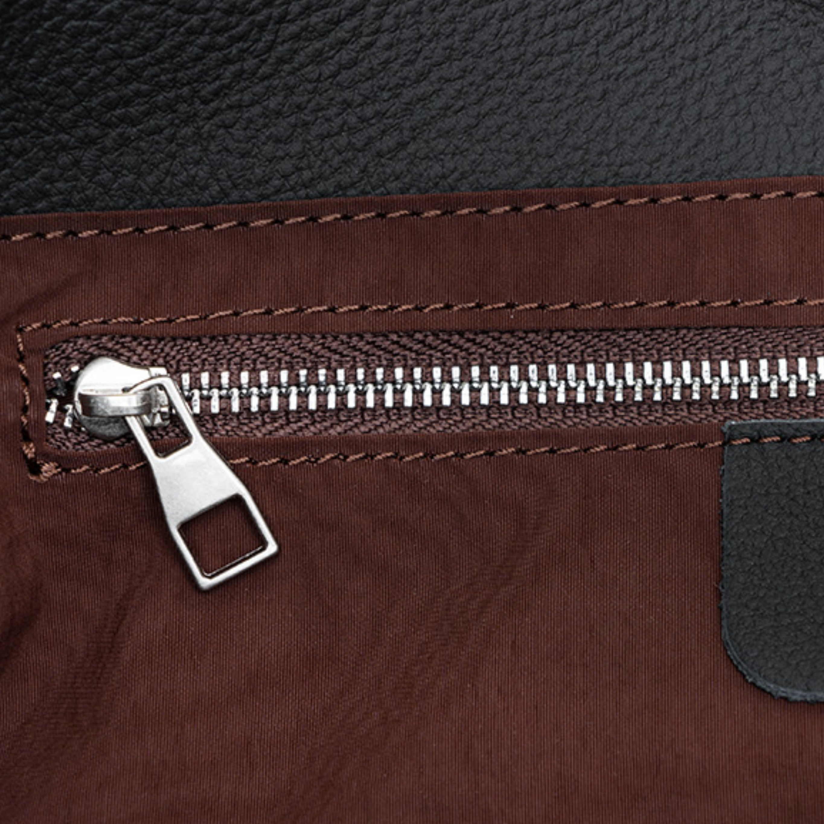 Top-grain Genuine Leather Large Horizontal Square Tote Bag with Cowhide Lining