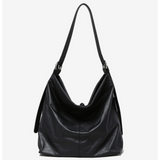 Top-grain Genuine Leather Multi-Pocket Large Vertical Square Tote Bag