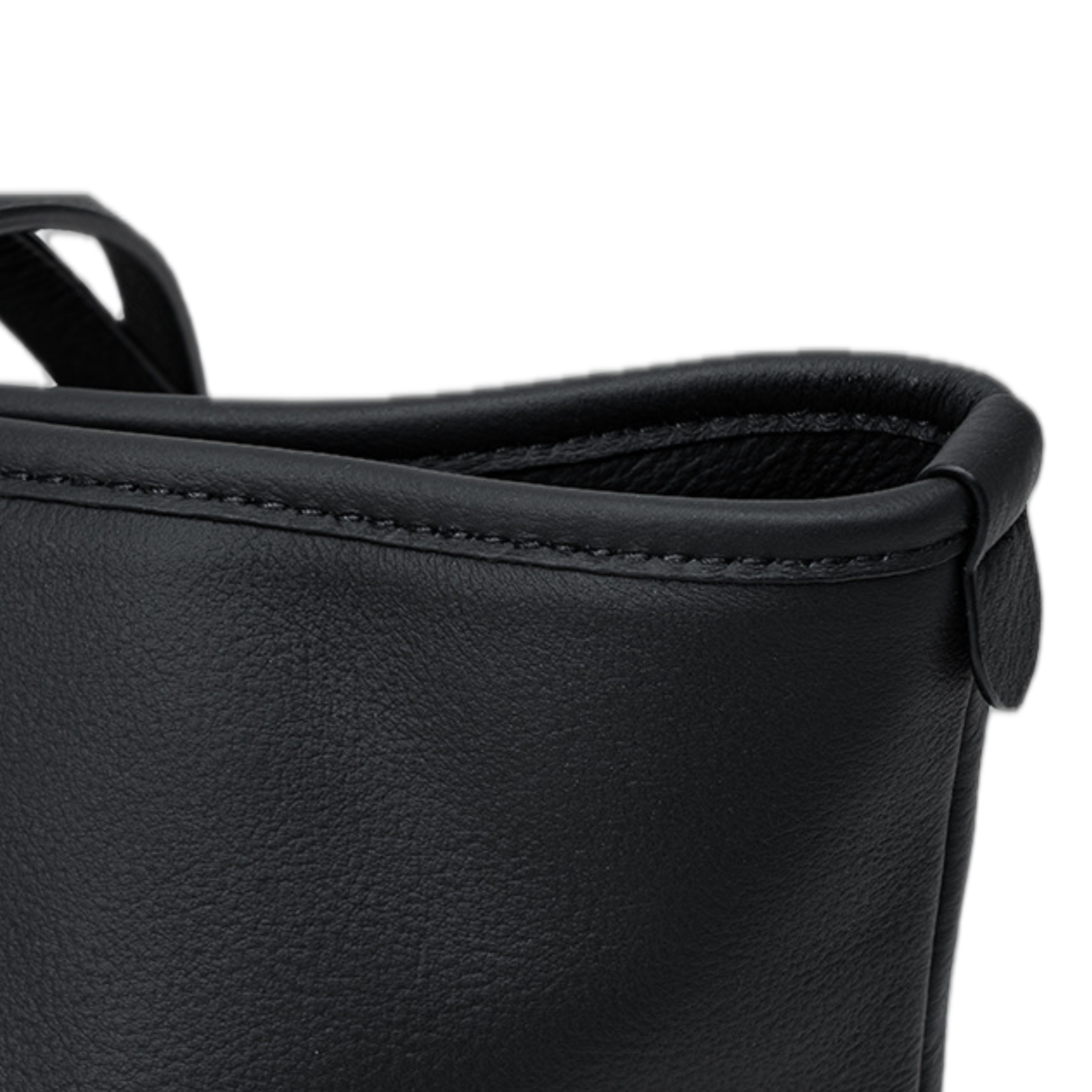 Top-grain Genuine Leather Large Horizontal Square Tote Bag with Cowhide Lining