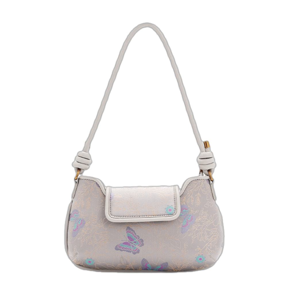 Song Brocade Armpit Bag - Butterfly & Peony Knitted Patterns