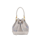 Song Brocade Drawstring Bucket Bag - Traditional Auspicious Patterns Exquisite Knitted Craft