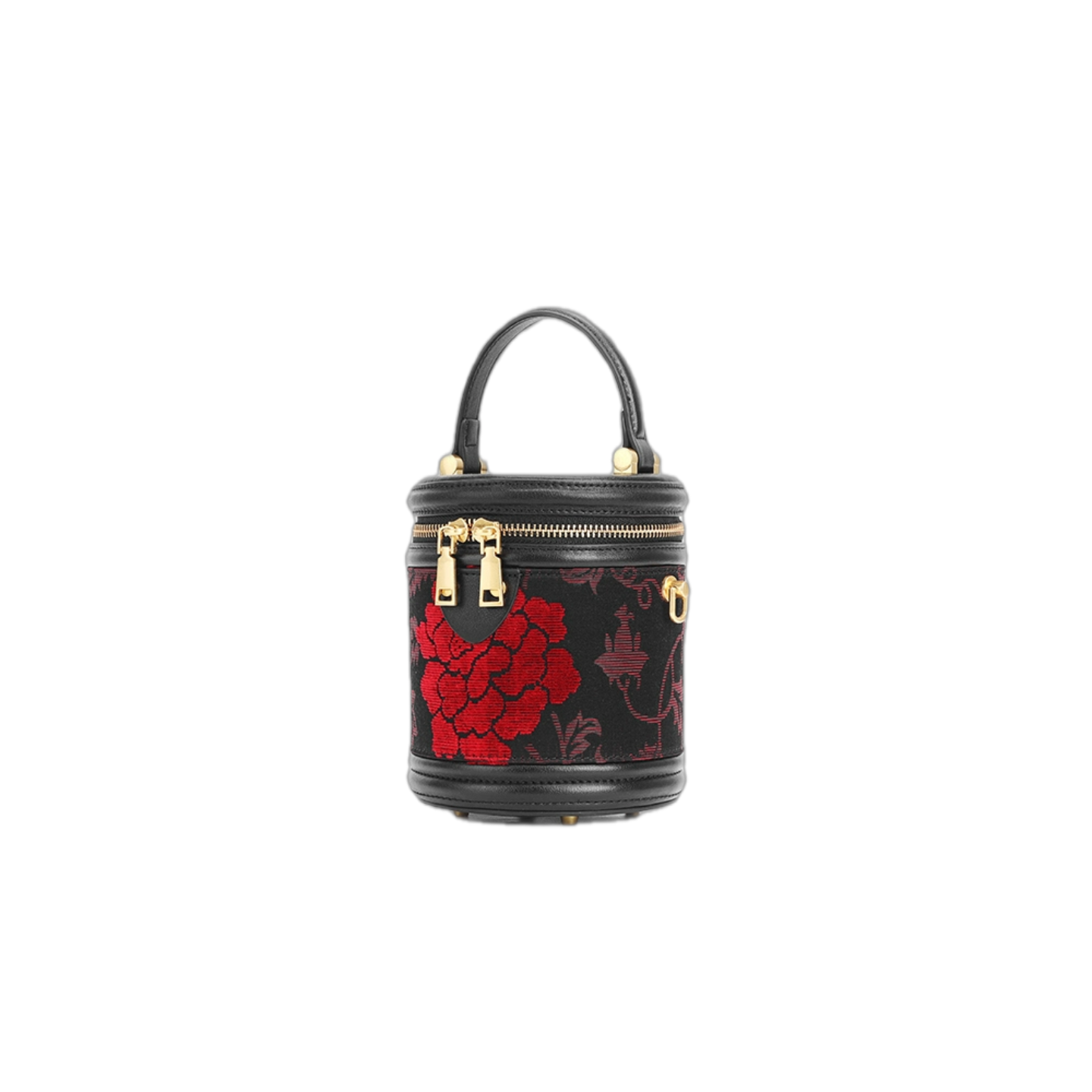 Mulberry Silk Peony Intangible Cultural Heritage Embroidery Bucket Bag