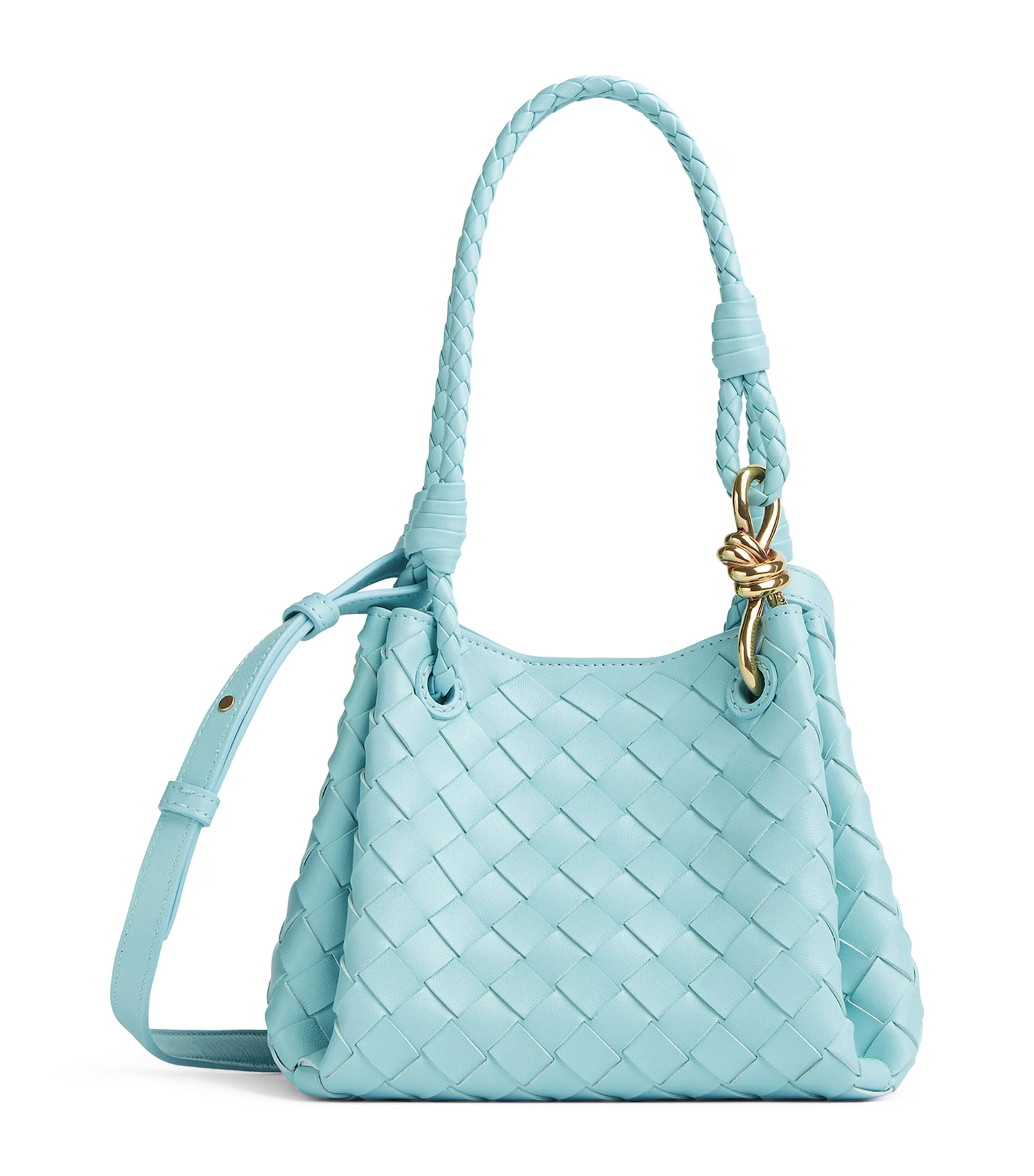 VT - SIXTY Woven Leather Shoulder Bag