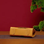 Chinese Painting Xiangyunsha Silk Bamboo Handle Barrel Handbag