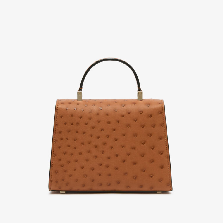 VT - SIXTY Ostrich Leather Crossbody Bag