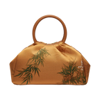 Mulberry Silk Chinese Style Yellow Bamboo Handbag