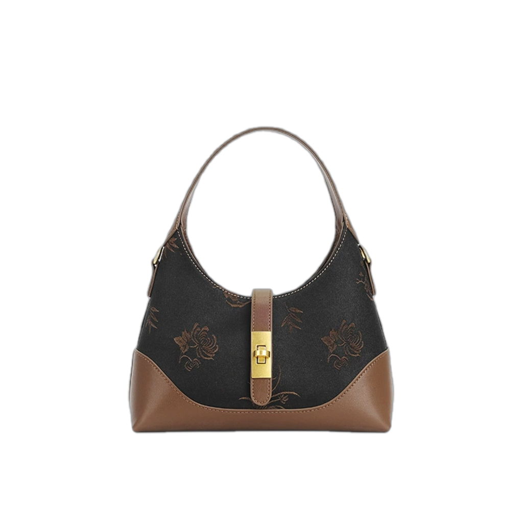 Xiangyunsha Bag - Genuine Leather Mulberry Silk Handbag