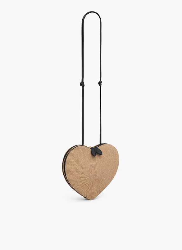 VT - SIXTY Beige Heart - Shaped Shoulder Bag