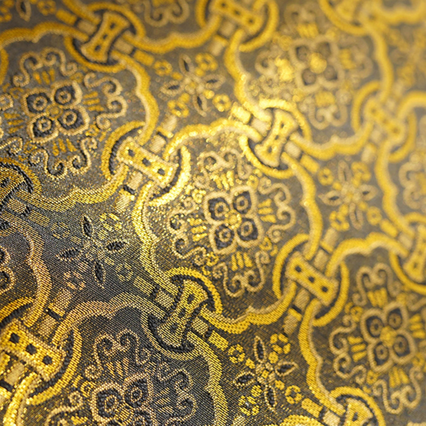 Song Brocade Chinese-Style Golden Ding Sheng Motif Hobo Bag - Leather Shoulder & Handheld Mother-Daughter Bag