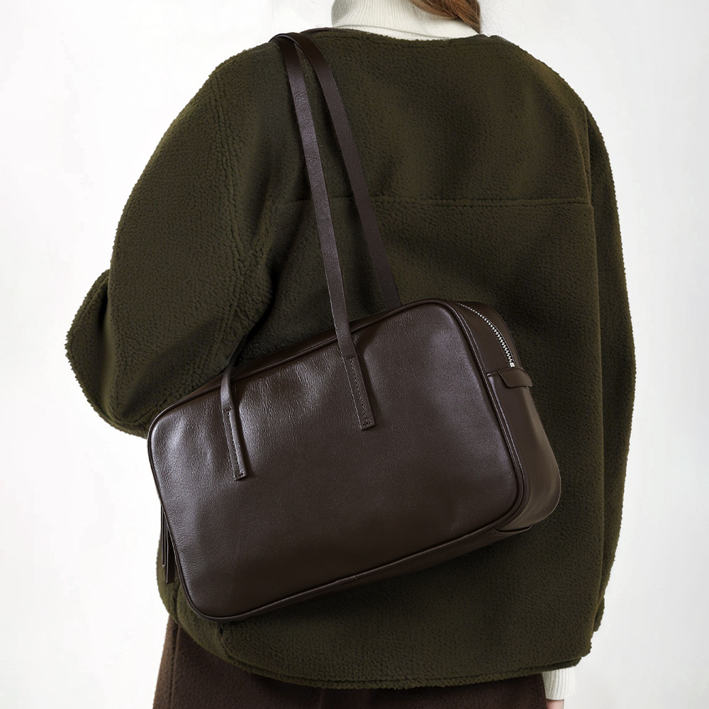 Top-grain Genuine Leather Multi-Functional Large Tote Bag