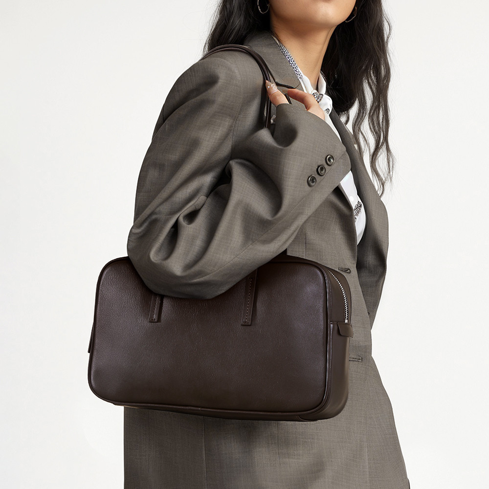 Top-grain Genuine Leather Multi-Functional Large Tote Bag