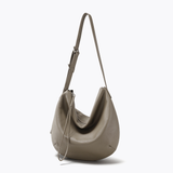 Top-grain Genuine Leather Soft Large Multi-Pocket Shoulder Bag