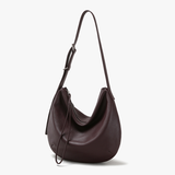 Top-grain Genuine Leather Soft Large Multi-Pocket Shoulder Bag