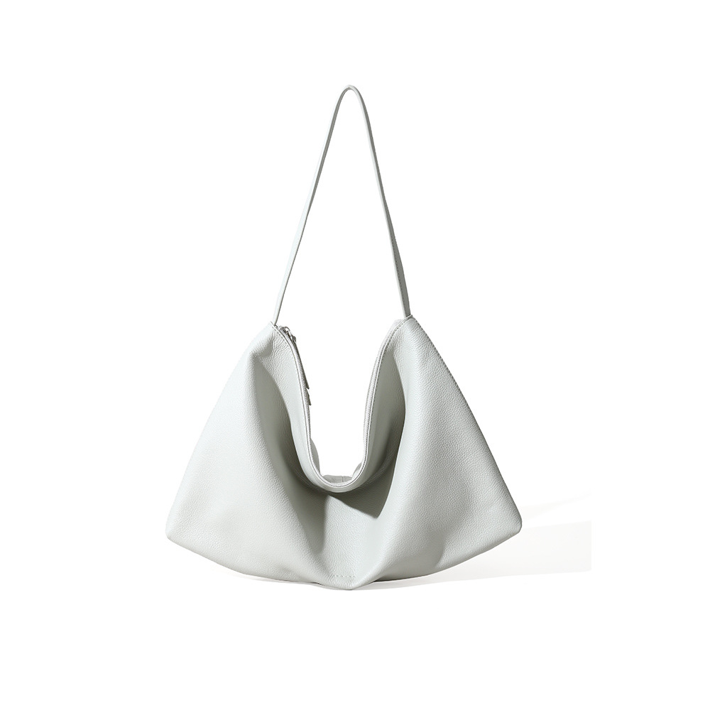 Top-grain Genuine Leather Soft Horizontal Square Single-Shoulder Bag