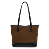 High-gloss Frosted Cowhide Stitching Line Large Horizontal Square Shoulder Bag