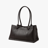 Top-grain Calf Leather Medium-Hard Large Vertical Square Shoulder Bag