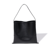 Color-block Second-layer Cowhide Magnetic Clasp Soft Tote Bag