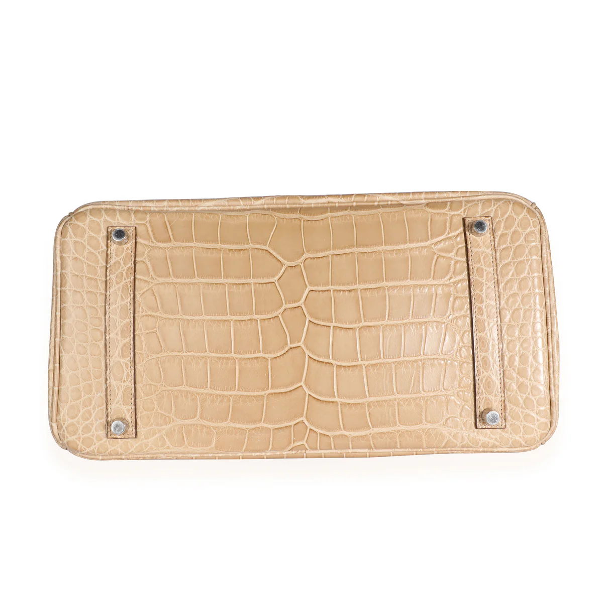 VT - SIXTY Beige Crocodile - pattern Silver - lock Light Luxury Fashion Lock Handheld Bag