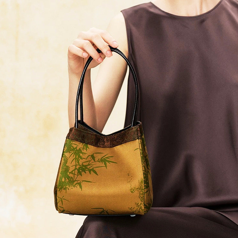 Xiangyunsha (Intangible Heritage) Song Brocade Handbag