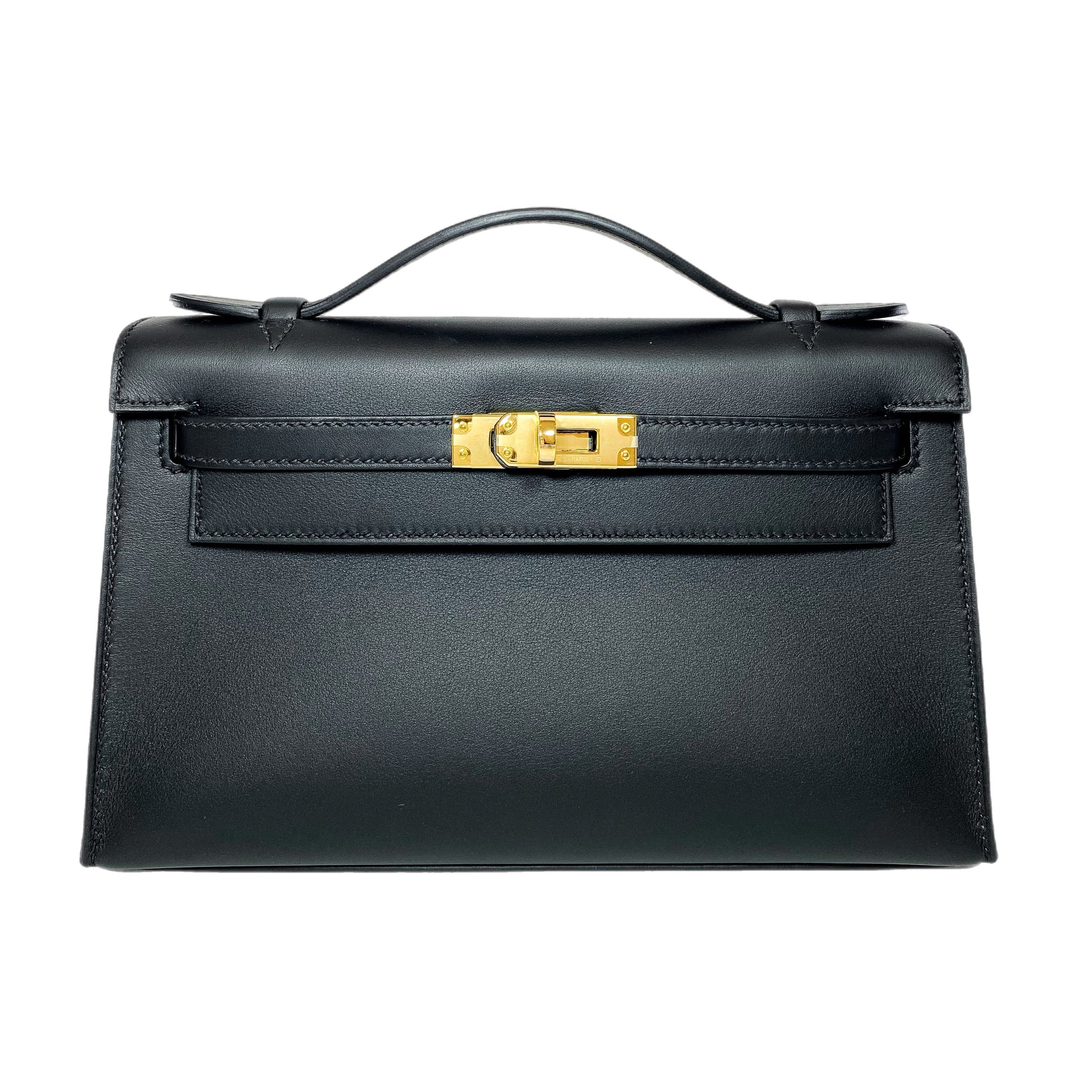 VT - SIXTY Black Gold - lock Light Luxury Fashion Lock Handheld Bag