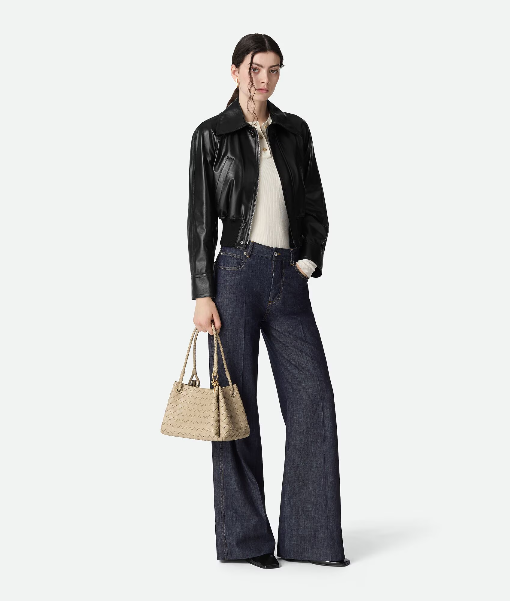 VT - SIXTY Leather Woven Bag