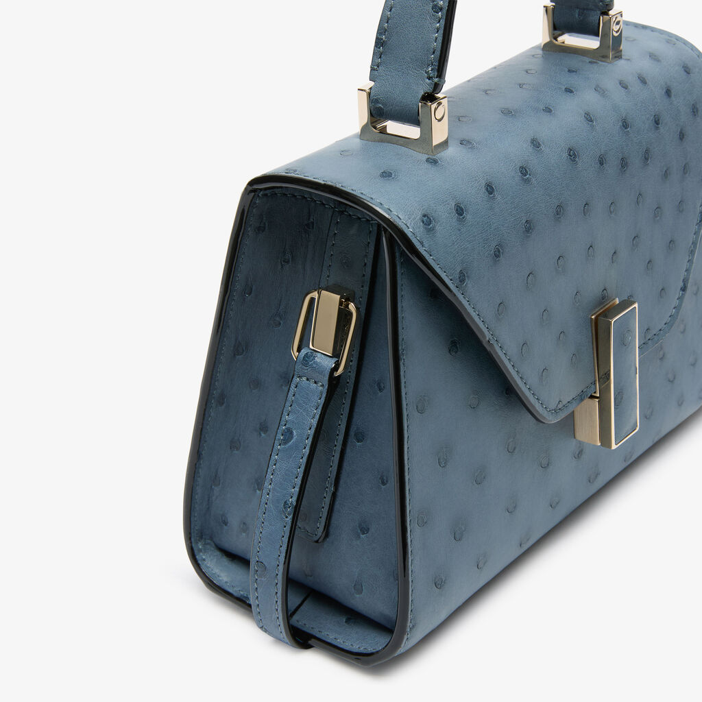 VT - SIXTY Ostrich Leather Crossbody Bag