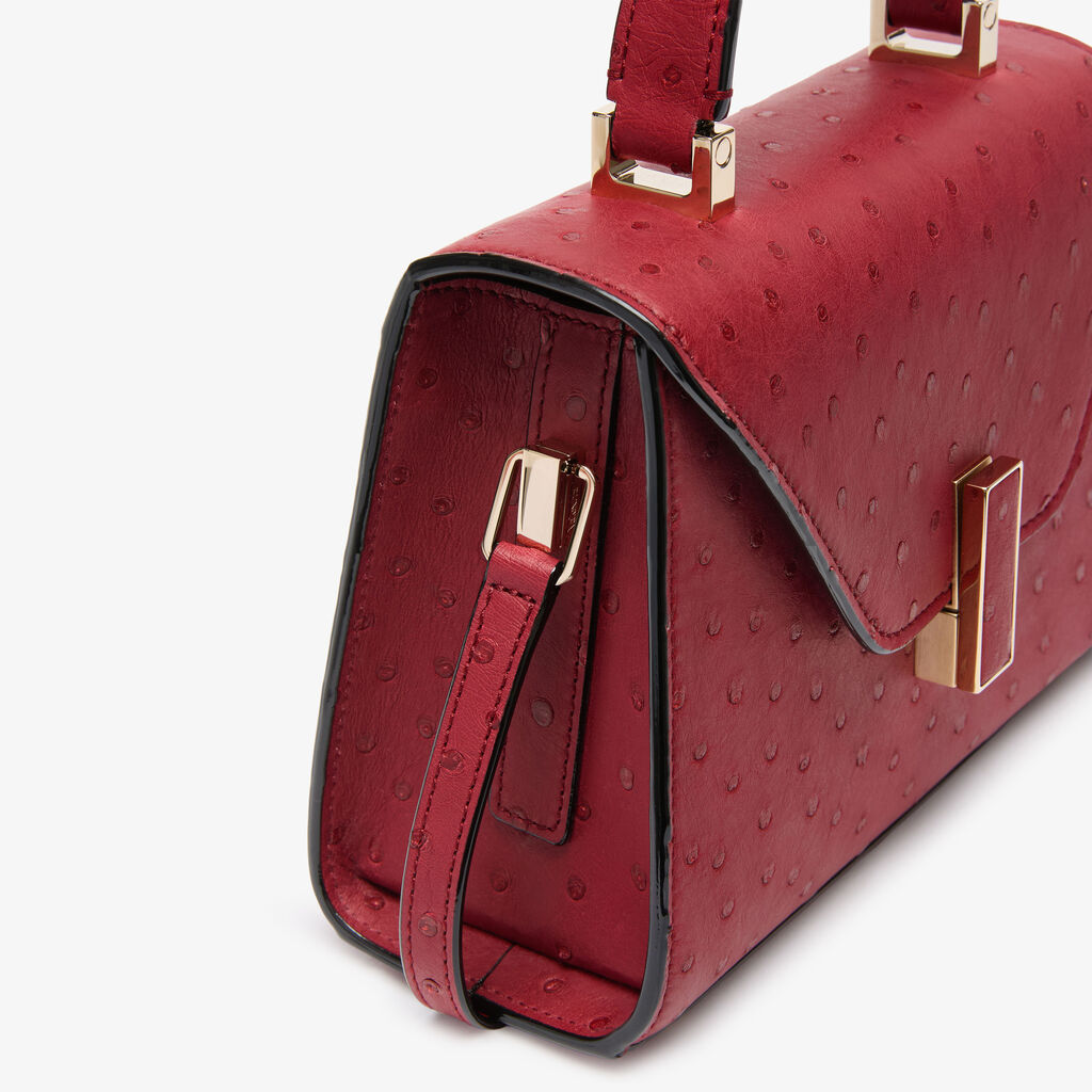 VT - SIXTY Ostrich Leather Crossbody Bag