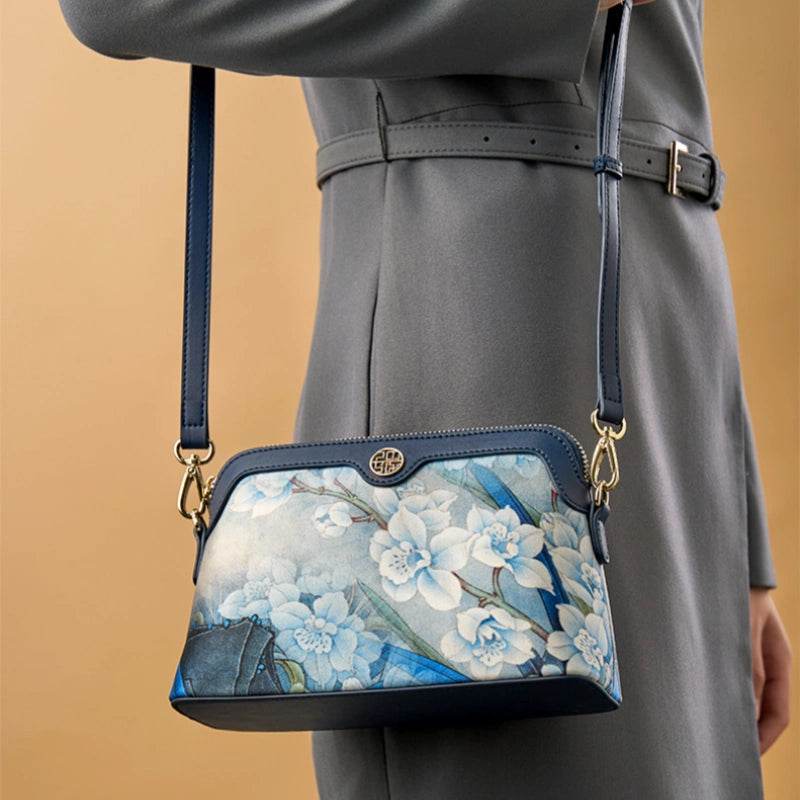 Mulberry Silk Handcrafted Flower Clutch Bag Women Wallet Eveing Purse