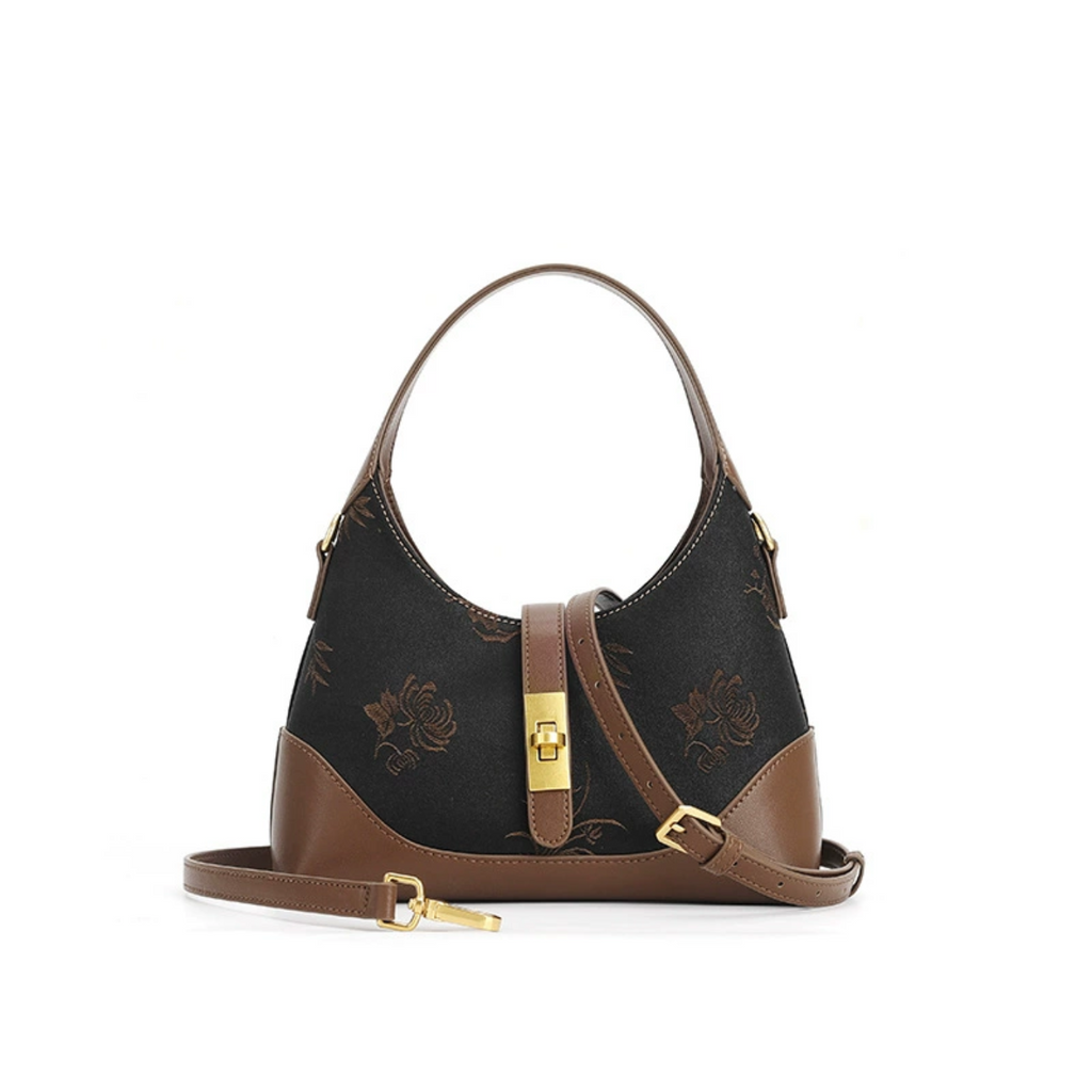 Xiangyunsha Bag - Genuine Leather Mulberry Silk Handbag