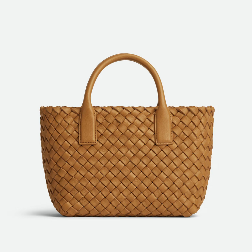 VT - SIXTY Brown Woven Light Luxury Fashion Woven Handheld Bag