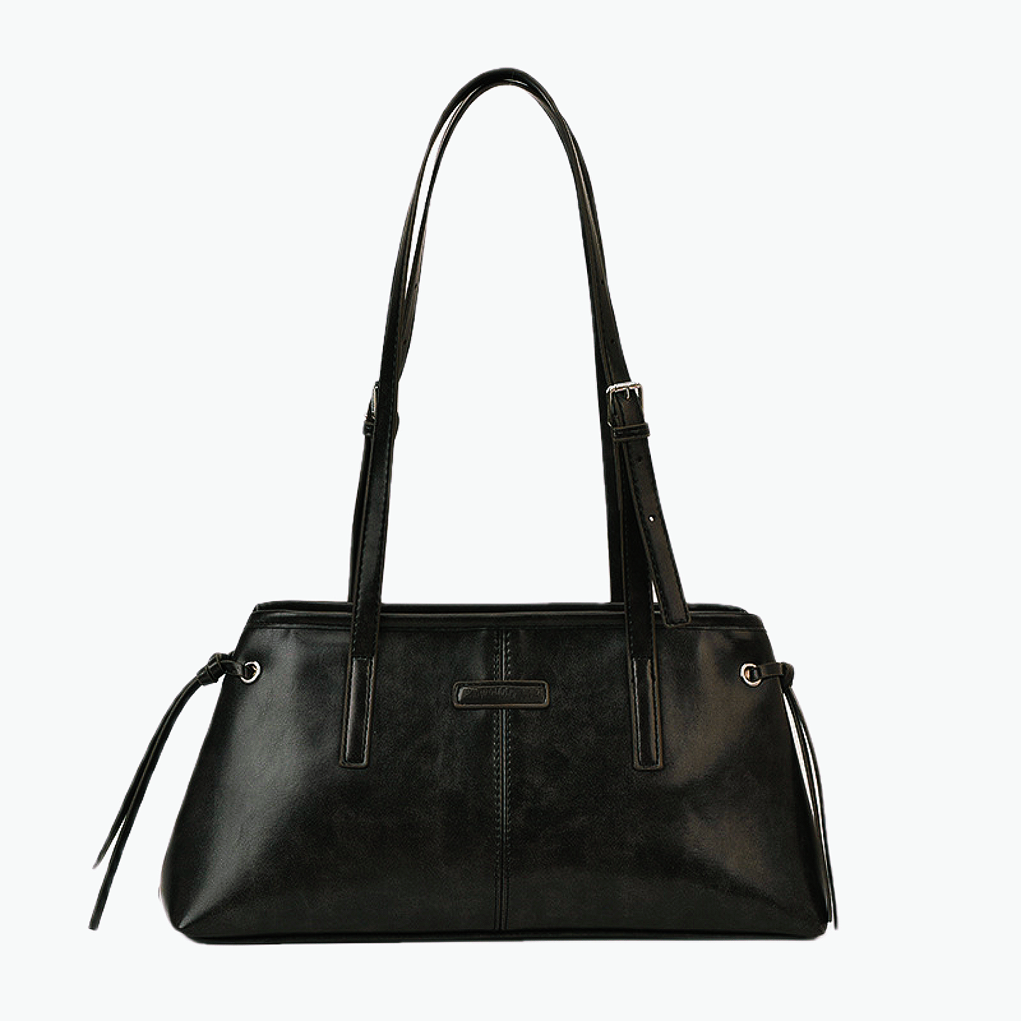 VT-Noa Elongated-Handle Shoulder Bag - Distressed Coffee
