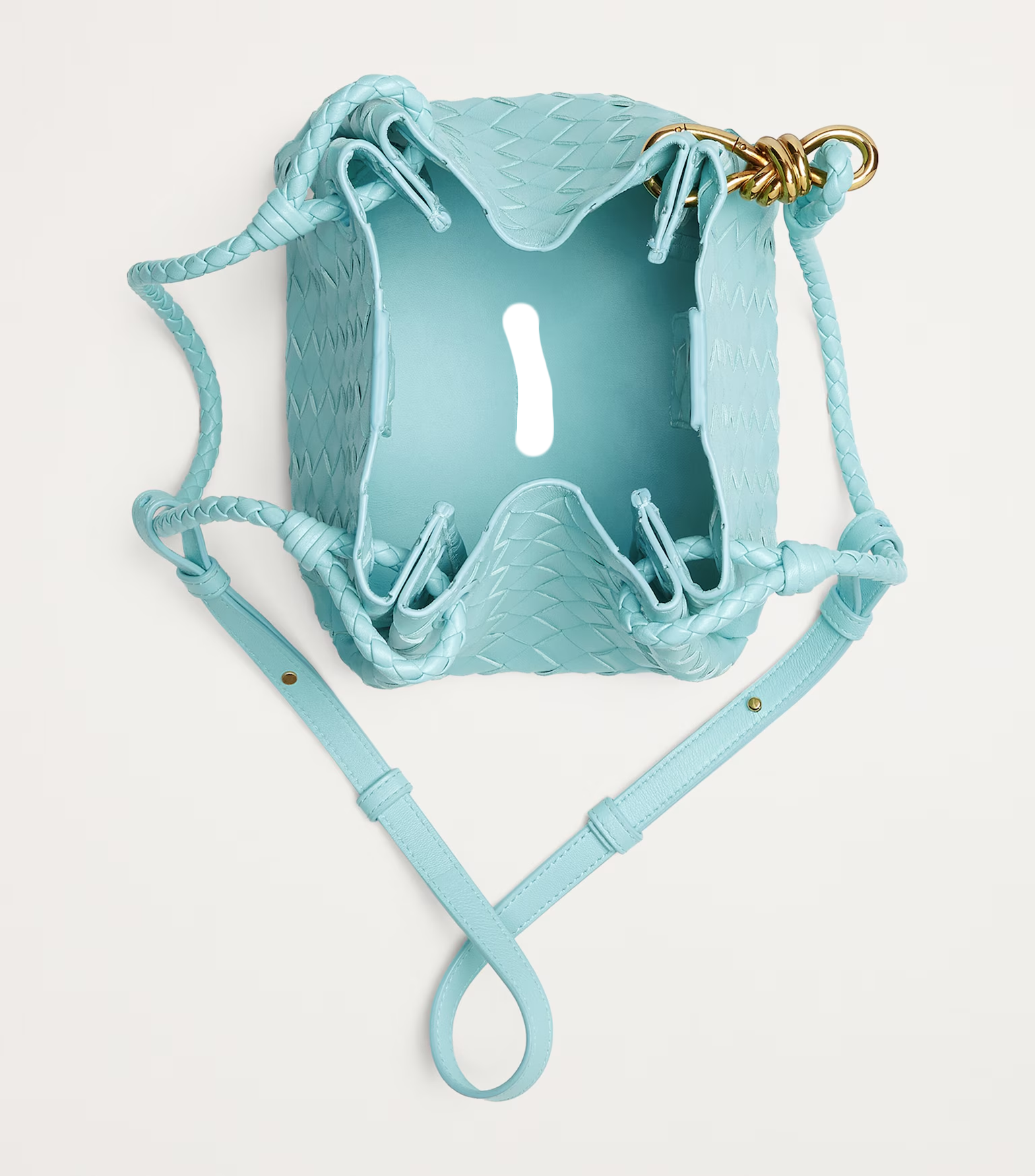 VT - SIXTY Woven Leather Shoulder Bag