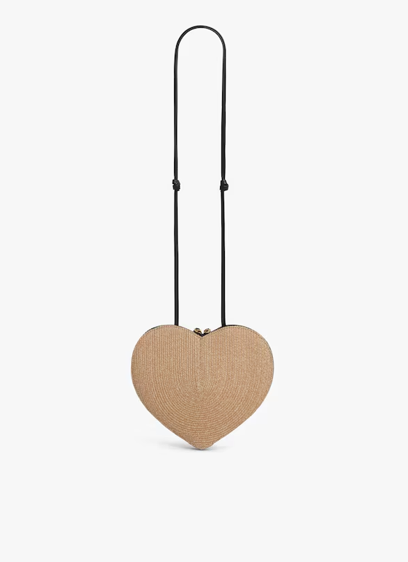 VT - SIXTY Beige Heart - Shaped Shoulder Bag