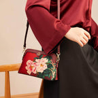Mulberry Silk Handcrafted Flower Clutch Bag Women Wallet Eveing Purse