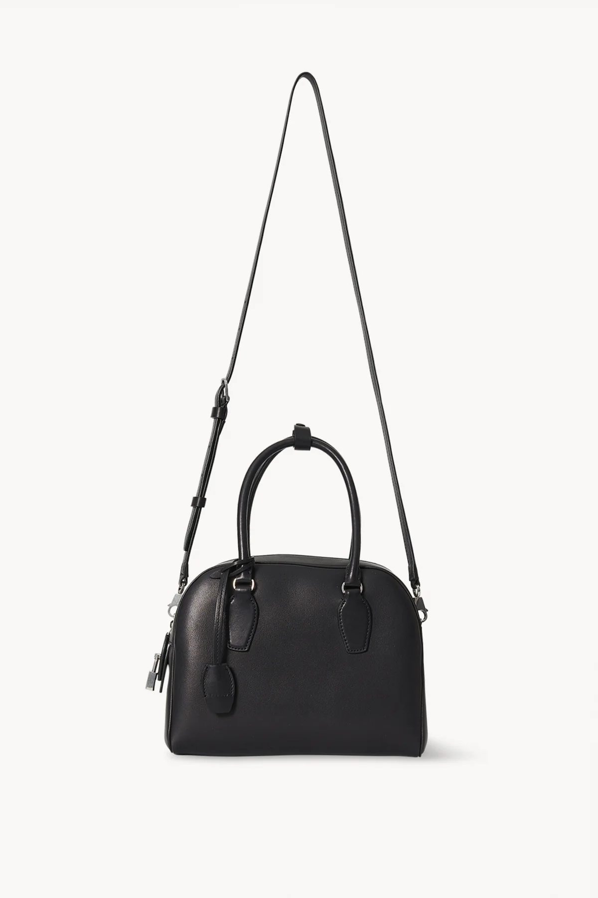 VT - SIXTY Leather Top Handle Bag with Detachable Strap