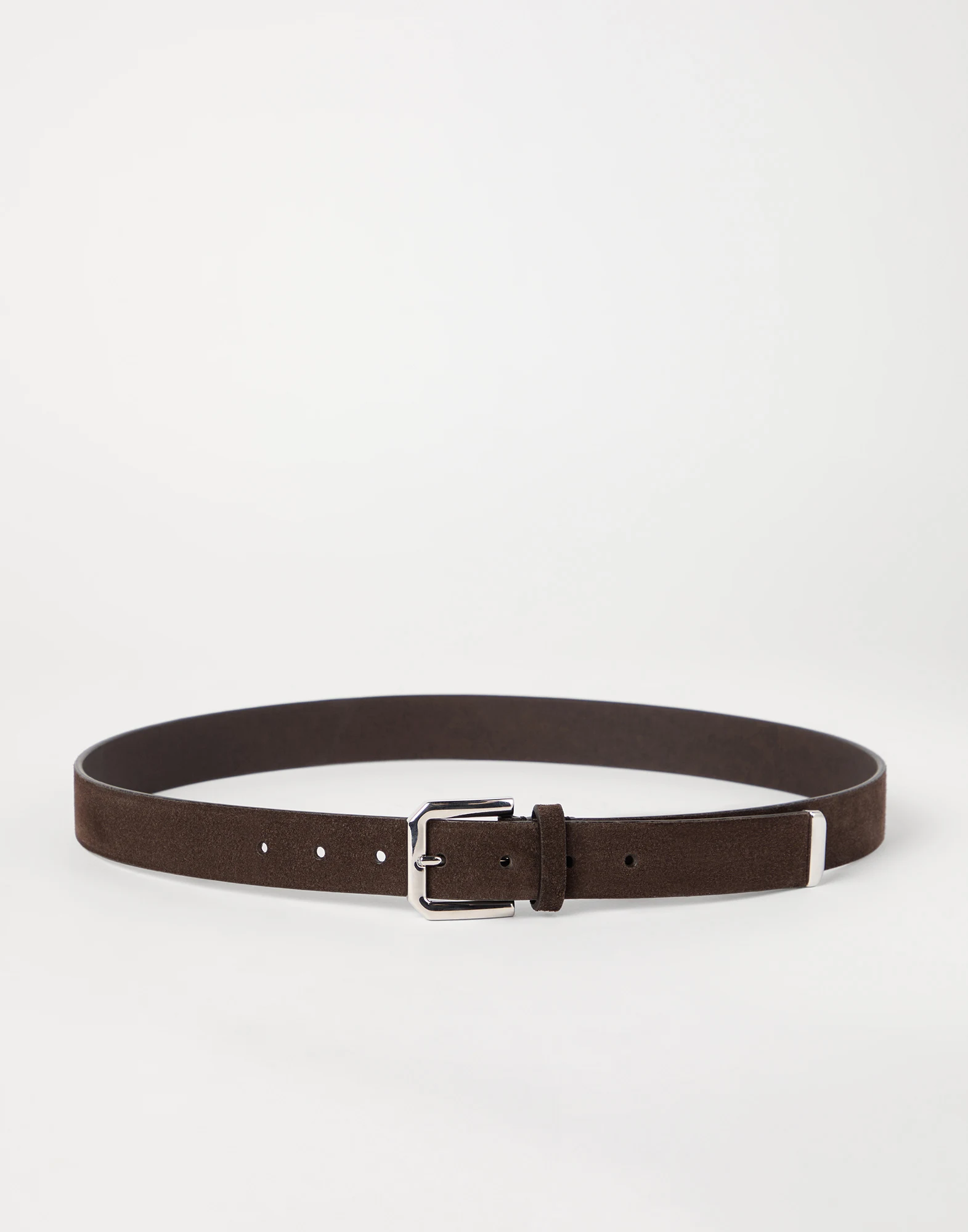 VT - SIXTY Brown Suede Calfskin Belt