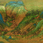 Chinese Painting Xiangyunsha Silk Shoulder Bag Designer Handbag