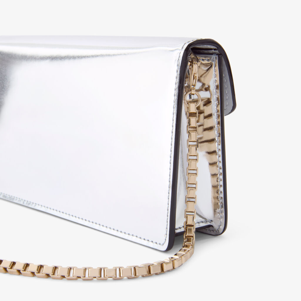 VT - SIXTY Silver Mirror Clutch Bag