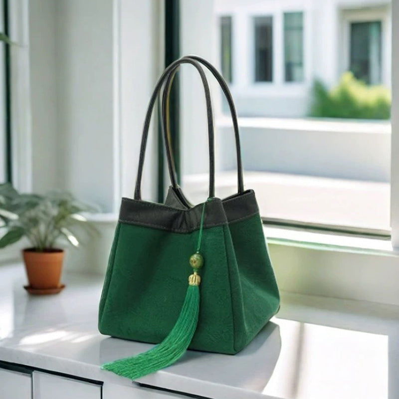 Xiangyunsha (Intangible Heritage) Song Brocade Handbag