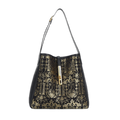 Song Brocade Bag - Black-Gold Gourd Knitted Patterns