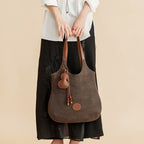 Xiangyunsha Tussah Silk Tote – Versatile Shoulder Bag with Timeless Appeal