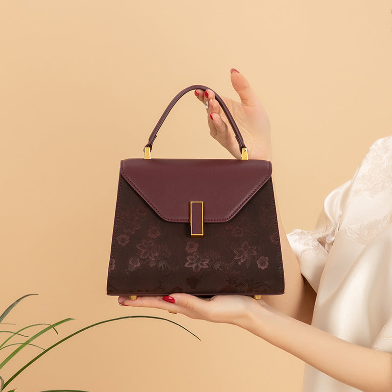 Xiangyunsha Handbag in Rich Peony Purple