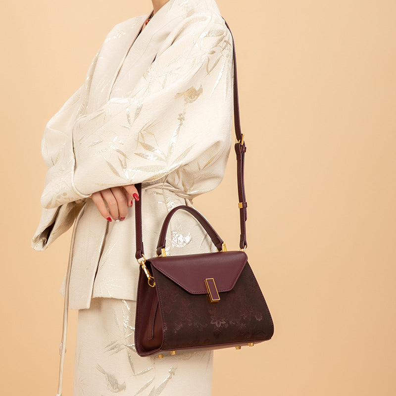 Xiangyunsha Handbag in Rich Peony Purple