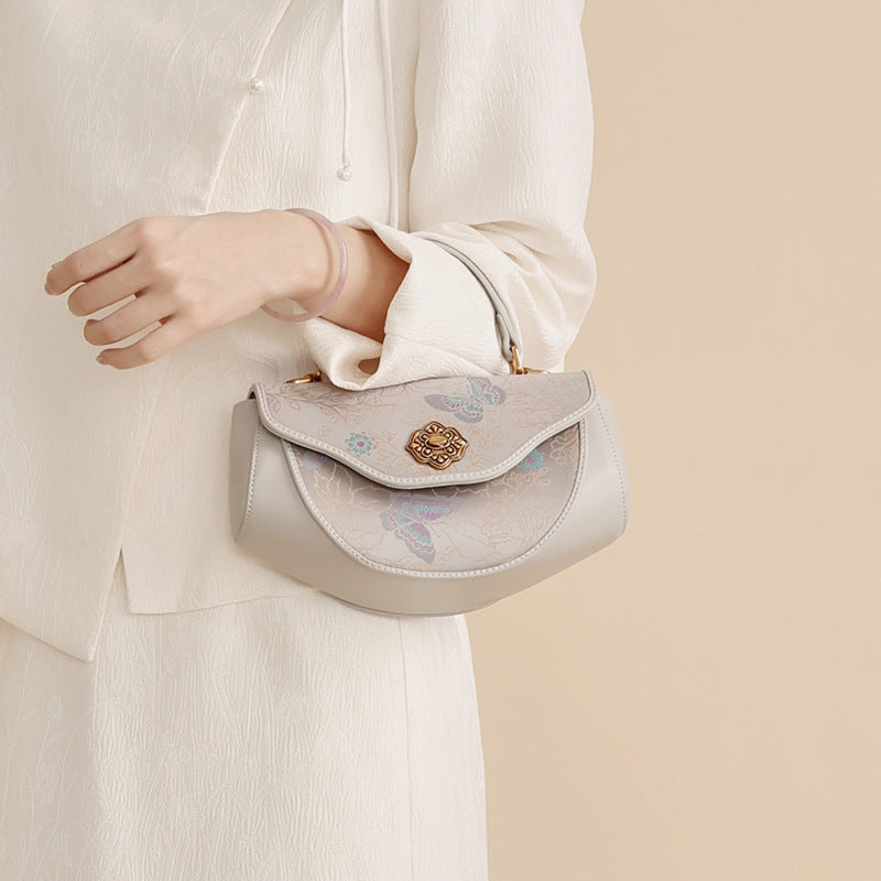 Song Brocade Saddle Bag - Butterfly & Peony Knitted Patterns