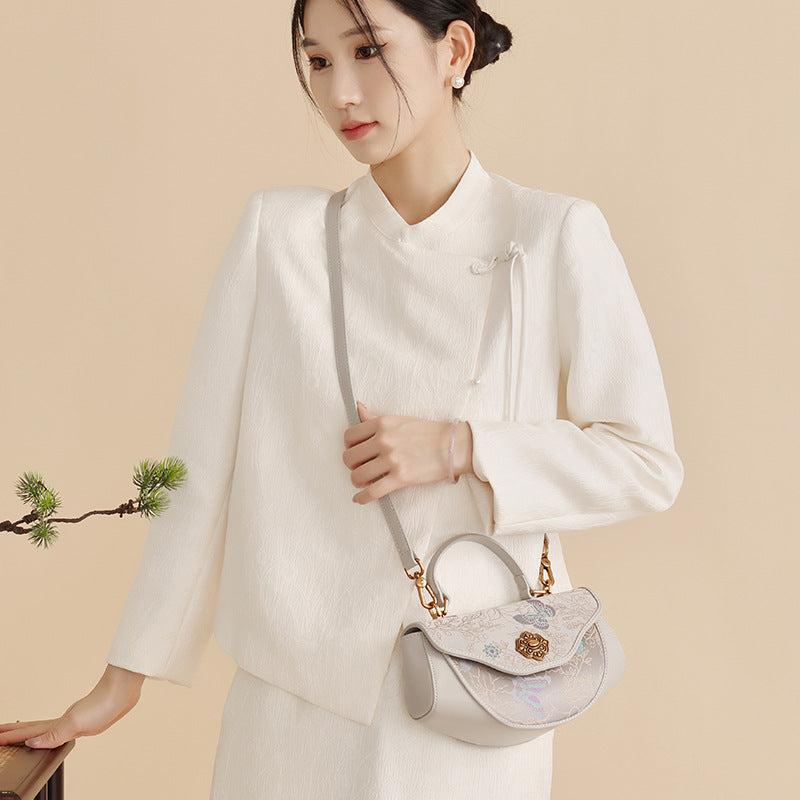 Song Brocade Saddle Bag - Butterfly & Peony Knitted Patterns