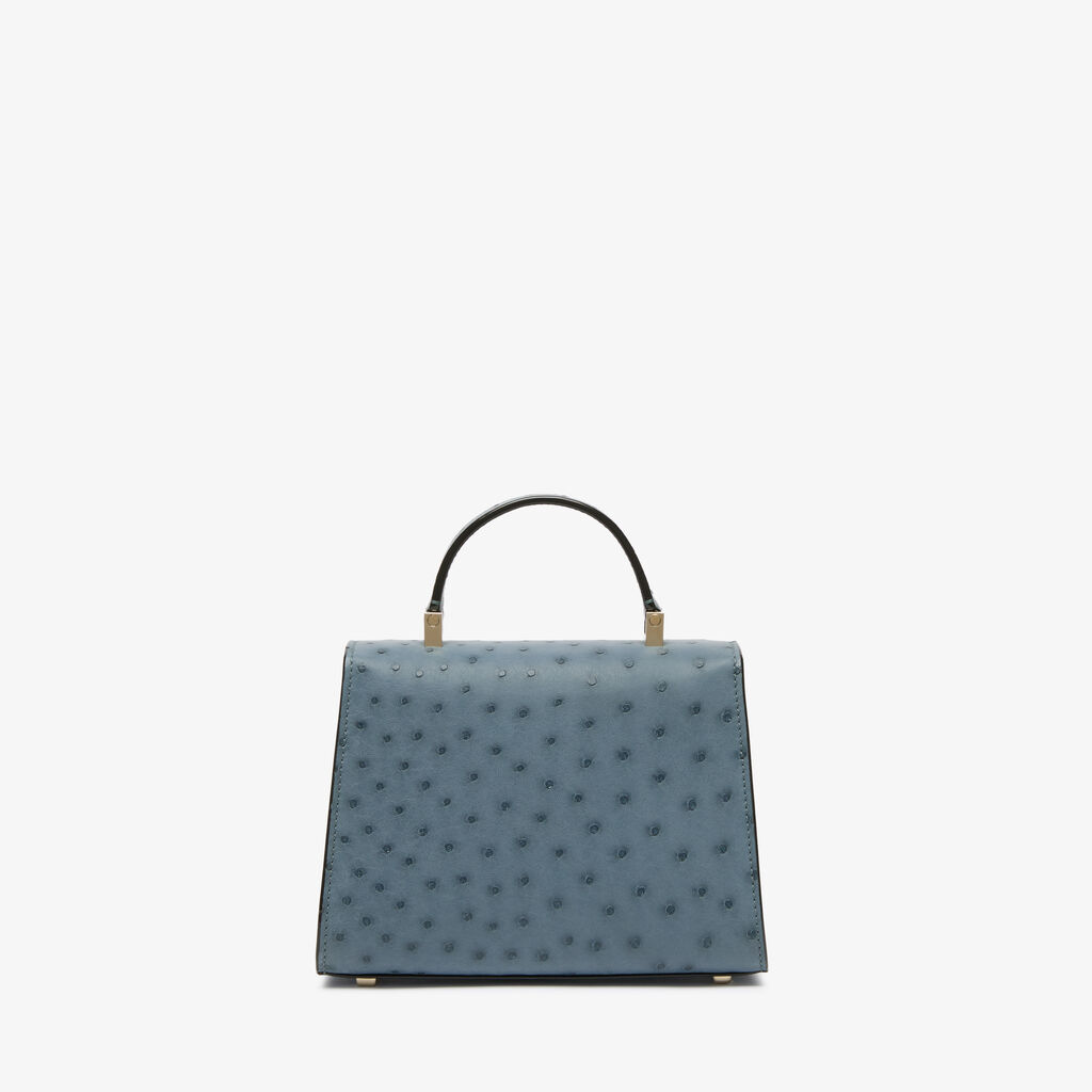 VT - SIXTY Ostrich Leather Crossbody Bag