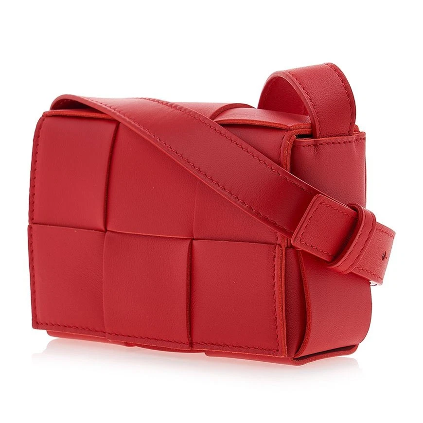 VT - SIXTY Red Woven Light Luxury Fashion Woven Crossbody Bag