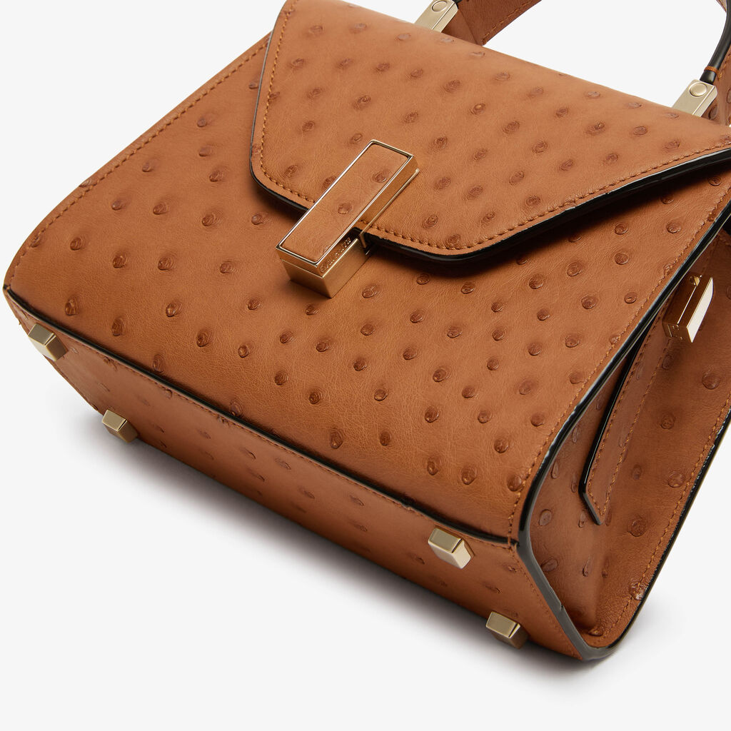 VT - SIXTY Ostrich Leather Crossbody Bag