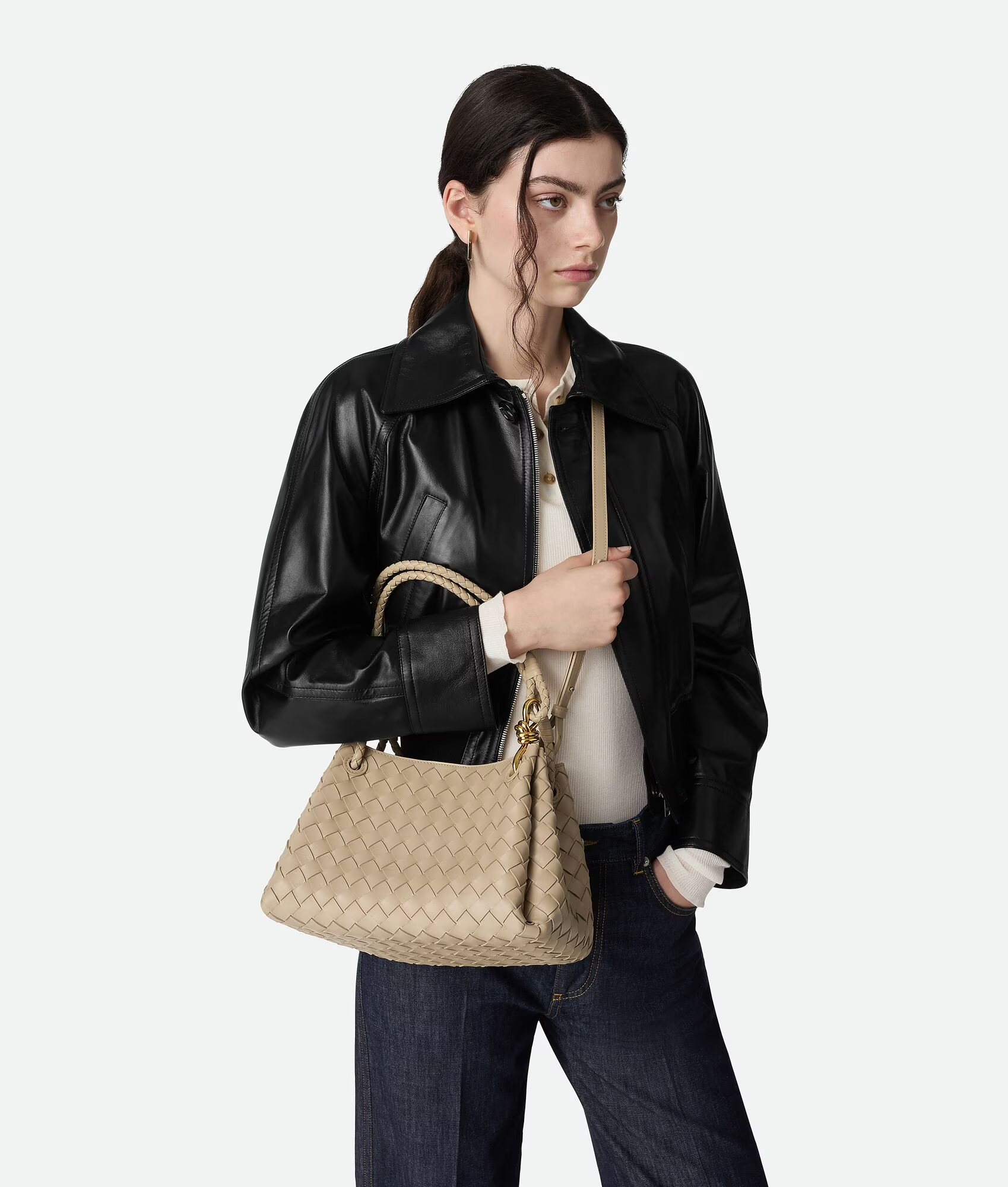 VT - SIXTY Leather Woven Bag