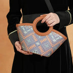 Zhuang Brocade Handicraft Unique Crossbody Basket Bag